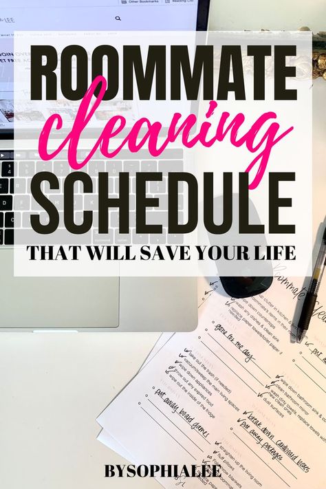 The roommate cleaning schedule will take your cleaning game to the next level. No more awkwardly having to ask your roommate to clean up after themselves, or feeling like you're the only one who ever cleans. I've got you! Chore Chart For College Roommates, College Cleaning Schedule, Roommate Cleaning Chart, Dorm Room Cleaning Schedule, College Dorm Cleaning Schedule, Chore List For College Roommates, Roommate Chore Chart Cleaning Schedules, Chore Chart For Adults Roommates, Roommate Ideas Apartment