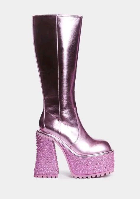 Dollskill Shoes, Shop Dolls, Bratz Boots, Pink Platform Boots, Chunky Platform Shoes, Boots Platform, Platform Mary Janes, Pink Men, Platform Loafers