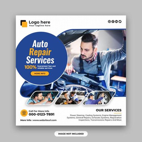 Car Repair Service Ads, Car Social Media Design, Car Social Media Post, Flyer Car, Automotive Social Media, Car Post, Car Advertising Design, Job Reference, Facebook Post Design