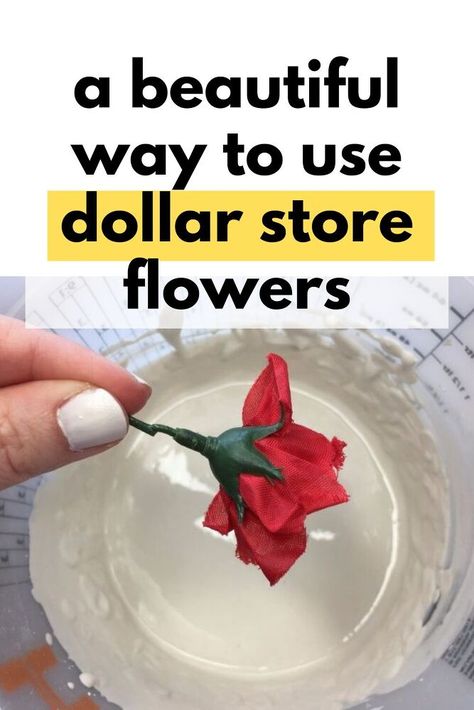 See how she upgraded a simple jar with some plastic dollar store flowers and plaster. Make this dollar store home decor project you can make to decorate your entryway or living room mantle on a budget. Python Language, Mason Jar Dispenser, Dollar Store Home Decor, Dollar Tree Flowers, Origami Paper Flowers, Fake Flower Arrangements, Paper Towel Tubes, Slim Christmas Tree, Weekend Crafts