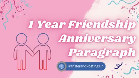 1 Year Friendship Anniversary Paragraph: Friendship is one of the most important relationships we have in life. It is a bond that can bring us joy, support, 1 Year Friendship Anniversary, Friendship Anniversary, Anniversary Plans, Friendship Over, Anniversary Message, Deeper Conversation, 1 Year Anniversary, Life Without You, Our Friendship