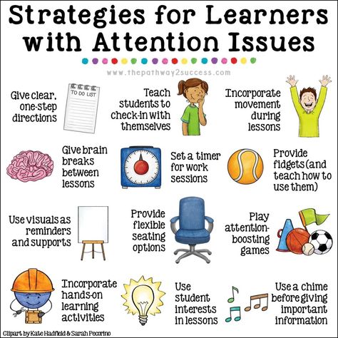 Concentration Activities, Attention Grabbers, Executive Functioning Skills, Working Memory, Flexible Seating, Executive Functioning, Kids Focus, Learning Strategies, Improve Focus