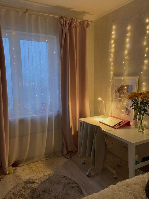 Rooms Aesthetic, Rooms Design, Cute Diy Room Decor, Bedrooms Ideas, Pinterest Room Decor, Room Stuff, Room Deco, Aesthetic Decor, Cozy Room Decor