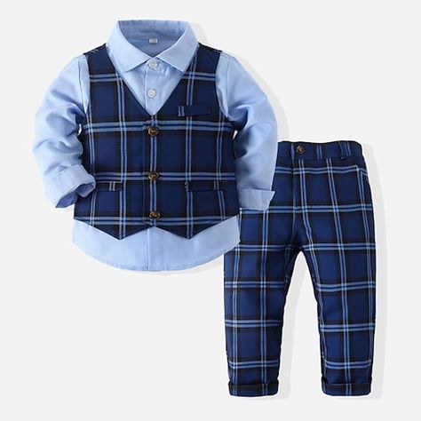 Outfits For Wedding, Kids Formal, Flower Pants, Wedding Party Outfits, Suit Blue, Party Suits, Kids Fashion Boy, Vest Shirt, Toddler Boy Outfits