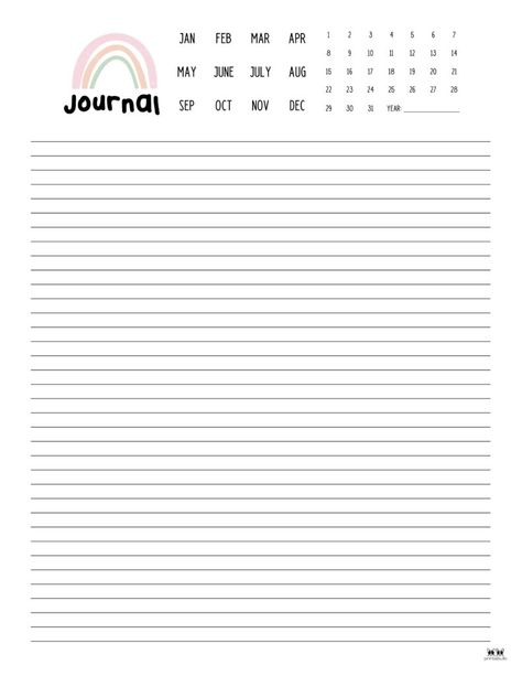 Choose from 25 unique designs for your daily journaling. All journal templates and pages are 100% FREE and can be printed from home! Diary Printable Pages, Journal Templates Printable Free, Journal Templates Layout, Free Journal Printables Templates, Journal Printables Templates, Simple Daily Planner, Daily Planner Sheets, Notes Templates, Free Calendars