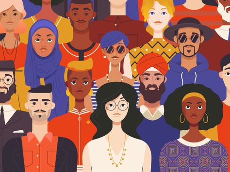 Diversity by Nick Slater Diversity Poster, Dribbble Design, People Figures, Art Terms, People Illustration, Digital Art Illustration, Flat Illustration, Illustration Character Design, 로고 디자인