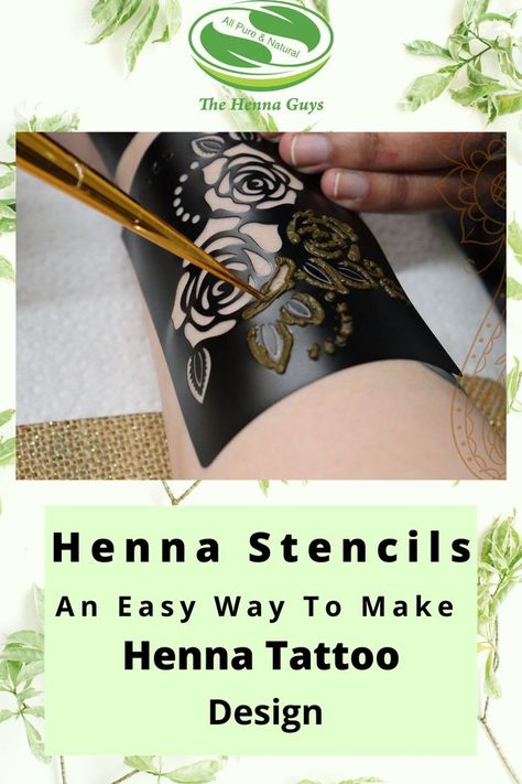 Henna Tattoo Diy, How To Make Henna, Simple Stickers, Henna Tattoo Stencils, Henna Tattoo Design, Easy Henna Designs, Diy Henna, Henna Stencils, Natural Henna