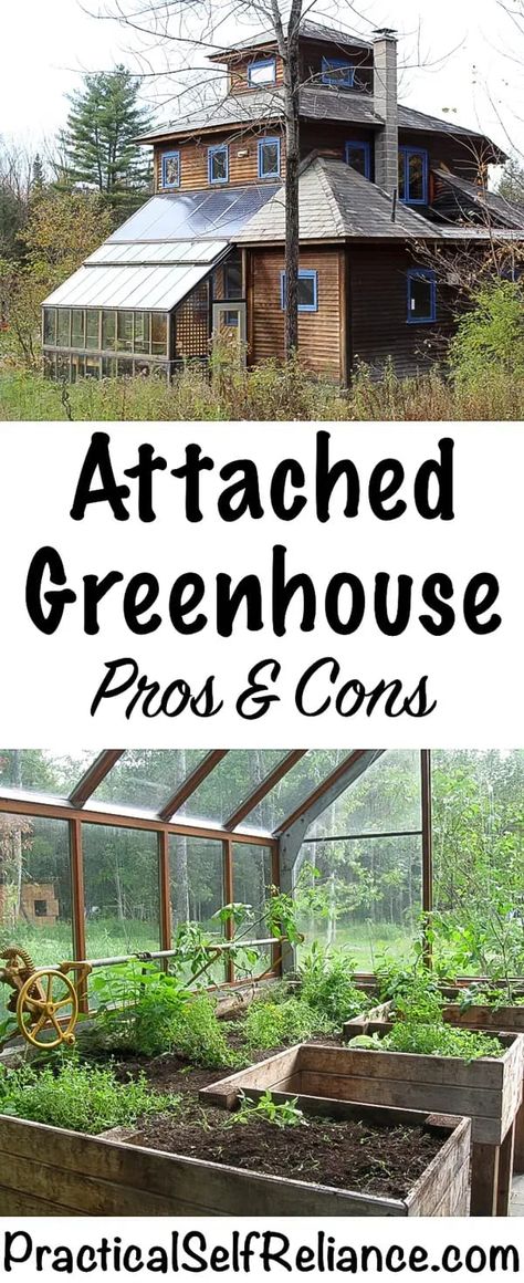 Greenhouse Attached To House, Attached Greenhouse, Diy Greenhouse Plans, Best Greenhouse, Home Greenhouse, Greenhouse Ideas, Backyard Greenhouse, Small Greenhouse, Greenhouse Plans