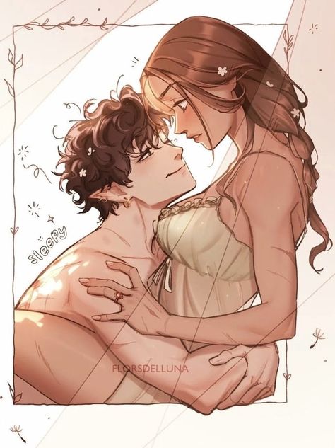 Jude Duarte and Cardan Greenbriar - The Folk of the Air (fanart by florsdellunart) Jude And Cardan, Folk Of The Air, Holly Black Books, Queen Of Nothing, Prince Art, Holly Black, Cute Couple Art, Fan Book, Couple Art