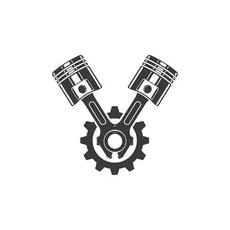 Engine Tattoo Mechanical, Piston Vector, Piston Tattoo, Tattoo Chart, Pistons Logo, Engine Tattoo, Motorcycle Icon, Motorcycles Logo Design, Ford Mustang Logo