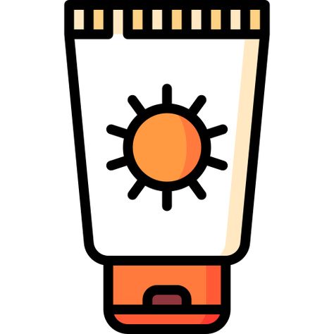 Sunscreen free icon Sunscreen Drawing, Sunscreen Clipart, Summer Bulletin Boards, Badge Icon, Paper Duck, Summer Clipart, Chemical Sunscreen, Classy Tattoos, Protector Solar