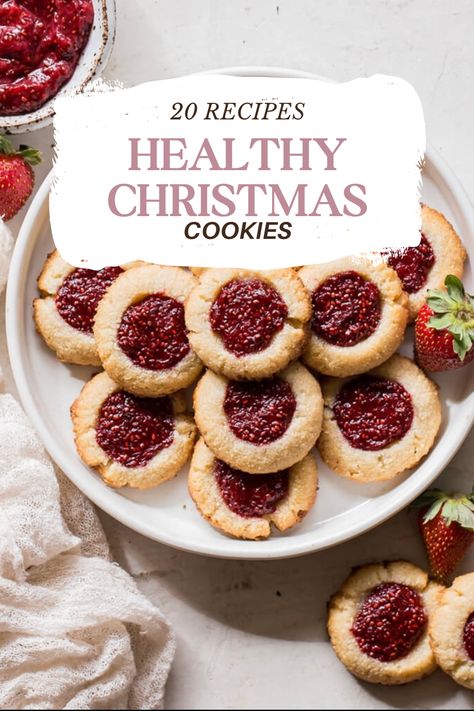 Make your Christmas sweeter and healthier with our curated collection of 20 Best Healthy Christmas Cookie Recipes. Whether you're vegan, gluten-free, or simply looking for guilt-free indulgence, these treats are a delightful addition to your holiday festivities. Spread the joy of healthier holiday baking! #HealthierHolidays #ChristmasSweets #GuiltFreeJoy Easy Cookie Recipes For Christmas, Healthier Holiday Desserts, Health Christmas Snacks, Healthy Christmas Cookie Recipes, Healthier Christmas Treats, Sugar Free Christmas Baking, Christmas Treats Healthy, Christmas Healthy Snacks, Christmas Cookies Healthy