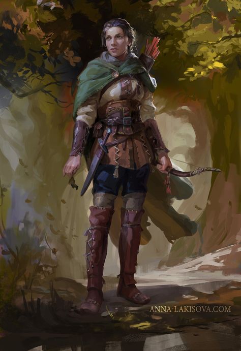 ArtStation - forest ranger Ranger Dnd, Archer Characters, Forest Ranger, Heroic Fantasy, Fantasy Rpg, Dnd Characters, Character Portraits, Fantasy Character Design, Fantasy World