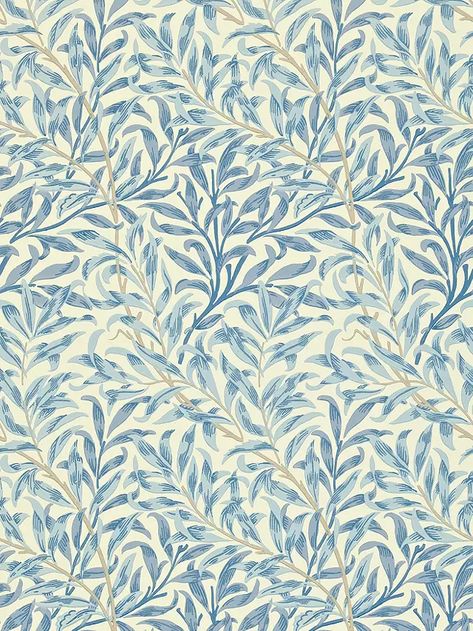 Morris & Co. Willow Boughs Wallpaper Willow Bough Wallpaper, William Morris Willow, William Morris Wallpaper, Modern Colours, Blackout Roller Blinds, Spanish Style Home, Blue Willow, Blue China, Roller Blinds