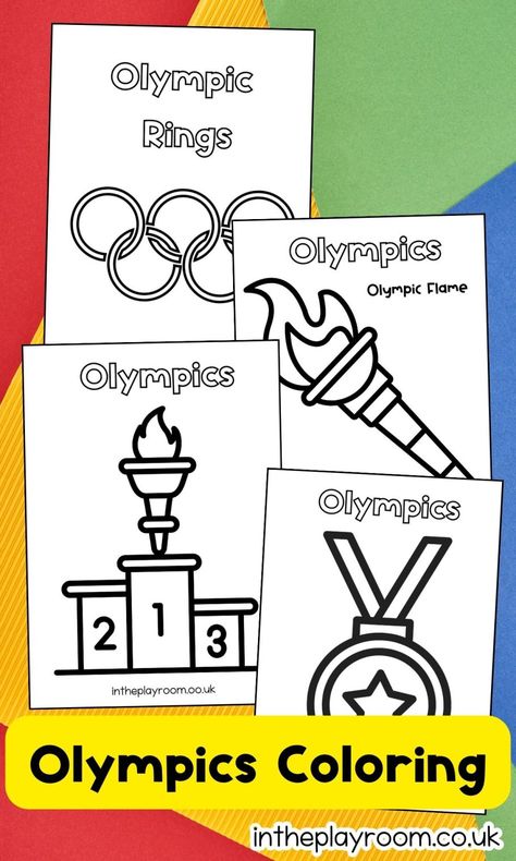 Olympic Crown Craft, Olympic Preschool Theme, Preschool Olympics Theme, Olympic Games Crafts For Kids, Olympic Theme Preschool Activities, Summer Olympics Bulletin Board Ideas, Olympic Theme Activities For Kids, Special Olympics Activities, Kindergarten Olympics Activities