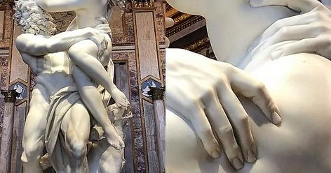 The insane level of detail in this sculpture - Imgur Gian Lorenzo Bernini, Lorenzo Bernini, Marble, Statue, Sculpture, White