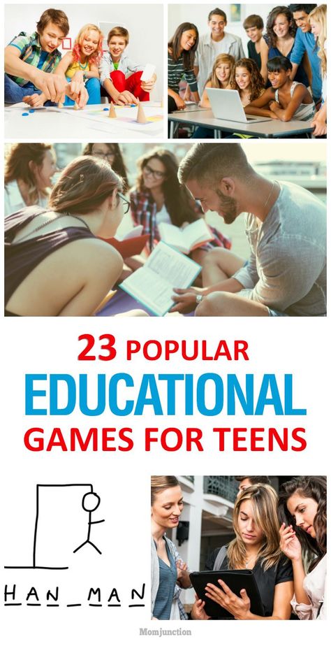 Classroom or educational games for teens makes learning fun and engaging. Here are some best activities to improve your teen's overall skills. Read on! Educational Games For Teens, Kids Group Activities, Fun Classroom Games, Educational Games For Toddlers, Group Games For Kids, Fun Educational Games, Esl Games, Game Based Learning, Activities For Teens