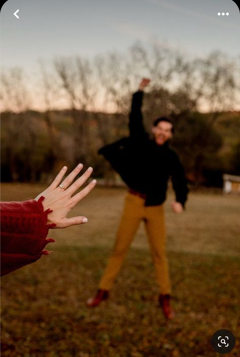 Bad Engagement Photos, Engagement Photos Self Taken, Fun Engagement Announcement, Best Engagement Photos Creative, No Touching Engagement Pictures, Engagement Photos Not Cheesy, Unique Fun Engagement Photos, Cute Engagement Pictures Ideas, Engament Shoot Ideas