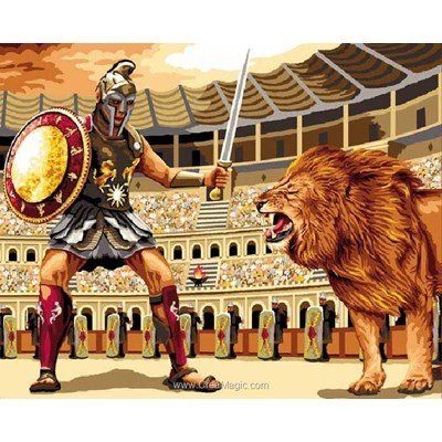 Le gladiateur au lion canevas - Mimo Verde Easy Diy Paint, Picture Gifts, Traditional Paintings, Paint By Number Kits, Kits For Kids, Creative Activities, Pictures To Paint, Paint Set, Paint By Number