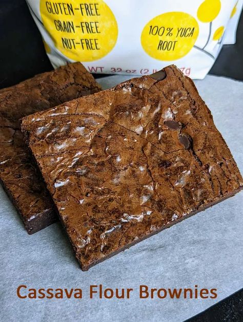 Cassava Flour Brownies, Cassava Flour Cake, Cassava Brownies, Cassava Cookies, Cassava Flour Cookies, Stevia Cookies, Ottos Cassava Flour Recipes, Gf Muffins, Cassava Flour Recipes