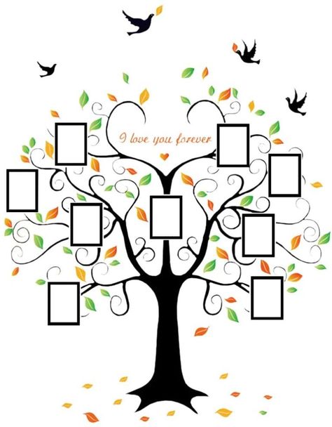 27 Meaningful Gifts For Kids Who Have Everything in 2021 - giftlab Family Tree Wall Sticker, Photo Frame Tree, Family Tree Wall Art, Family Tree Photo, Pictures Frames, Kids Room Murals, Picture Frame Sizes, Picture Tree, Family Wall Decor