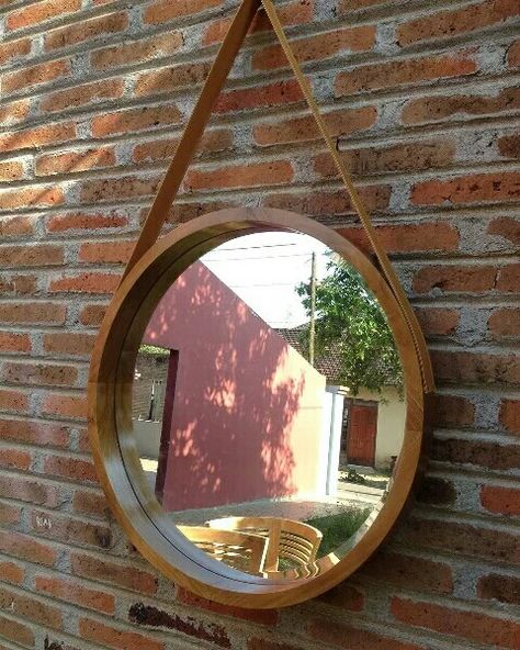 Kaca bulat Mirror, Furniture, Home Decor, Design, Home Décor