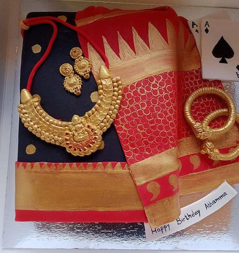 Paithani Cake Design, Saree Cake Design, Saree Cake, Indian Cakes, Mother Birthday Cake, Princess Doll Cake, Tuxedo Cake, Indian Cake, Useless Things