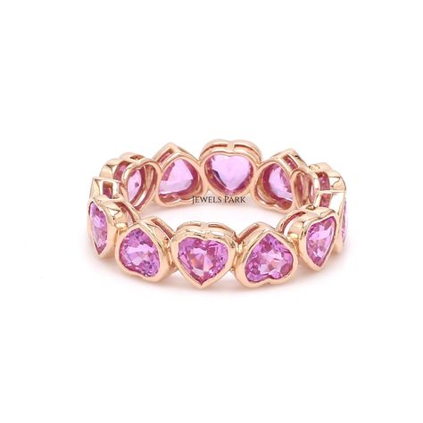 Pink sapphire heart shape eternity band ring gold | Natural pink sapphire bezel set ring gold | Pink heart eternity ring gold | Heart ring STONE DETAILS : ✦ Gemstone : Pink Sapphire ✦ Gemstone Type : Natural ✦ Gemstone Size : 4 MM ✦ Gemstone Shape : Heart ✦ Number of gemstones : 15 ✦ Gemstone Weight : 4-5 Carats ✦ Gemstone Grade : AAAA METAL DETAILS : ✦ Metal : 14K/18K Gold ✦ Metal Color : Yellow / White / Rose Gold ✦ Setting : Bezel Setting ✦ Ring Box : Yes SHIPPING DETAILS : ✦ Shipped via : US Heart Eternity Ring, Memory Ring, Bezel Set Earrings, Signature Bracelet, Eternity Ring Gold, Gold Heart Ring, Bridal Diamond Jewellery, Bezel Set Ring, Ringe Gold