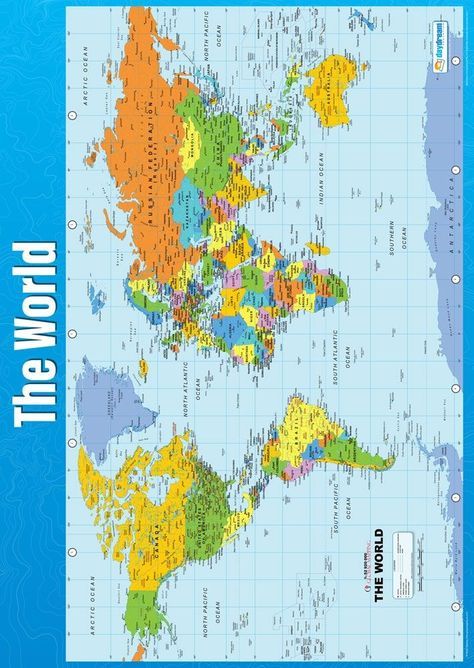 The Map Of The World, Full World Map, All World Flags, Free Printable World Map, World Geography Map, Continents Of The World, World Map Continents, Geography Classroom, Map Of World