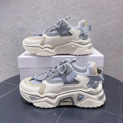 Breathable Mesh Sneakers Women Shoes Autumn Trend Wedge Platform Casual Dad Shoes Female Sport Trendy Shoes Sneakers, High Heel Sneakers, Dad Shoes, Mesh Sneakers, Sport Tennis, Girly Shoes, Aesthetic Shoes, Trending Sneakers, Pretty Shoes