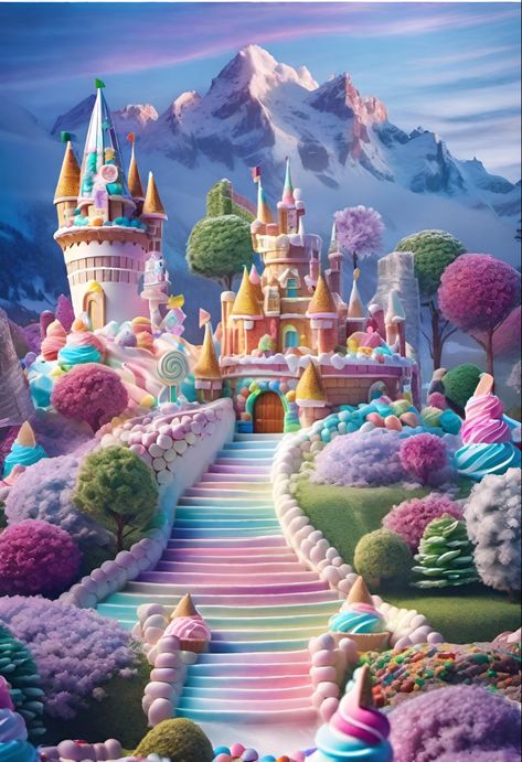 Candy Pictures Image, Candyland Castle, Candy World, Candy Castle, Sparkle Wallpaper, Candy House, Candy Land Theme, Image Swag, Candy Art