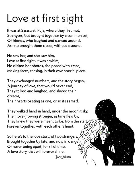 Love At First Sight Poems, Love At First Sight Quotes, First Love Poem, Sight Quotes, Love Poems For Boyfriend, Love Journal, She Quotes, Bullet Journal Notebook, I Love My Friends