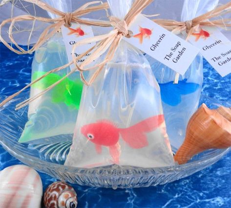 party favors .. how cute Goldfish In A Bag, Fishing Baby Shower Theme, Carnival Party Favors, Fishing Party, Fishing Birthday, Soap Handmade, Fishing Theme, Birthday Party Games, Mermaid Birthday Party