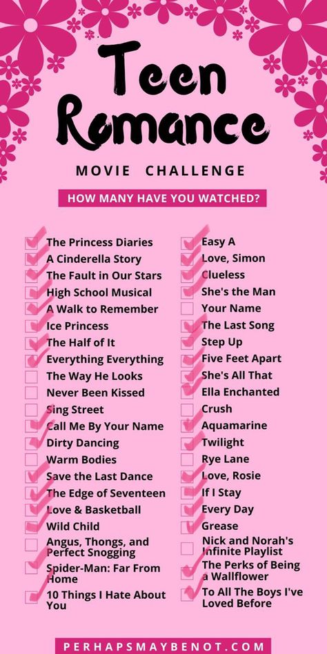 Teen Romance Movies, Movie Challenge, Best Teen Movies, Netflix Shows To Watch, Resep Diet Sehat, Romance Movie, Movies To Watch Teenagers, Save The Last Dance, Movie Hacks