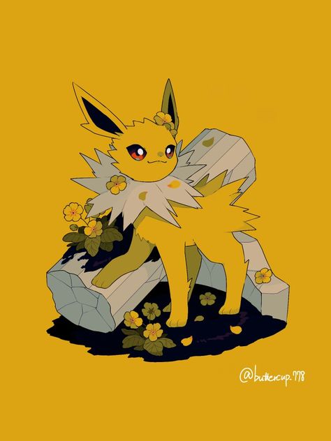 Jolteon Eevee Evolution, Pokemon W, Concept Art Tutorial, Pokemon Eeveelutions, Pokemon Oc, Eevee Evolutions, Pokemon Eevee, Pokemon Comics, Pokemon Teams