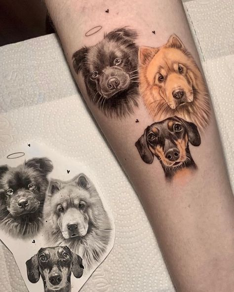 best dog tattoo ideas |  couple tattoo ideas matching Tattoo Idea For Dog Lover, Multiple Dog Tattoo, Men Tattoo Ideas With Meaning, Tatuajes Perros Ideas, Pet Tattoos Dog Memorial, Men Small Tattoo Ideas, Unique Dog Tattoo Ideas, Tattoo Ideas For Men Small, Pet Portrait Tattoo