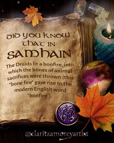 Hello my magical creatures! Today begins the favorite month of many of us... October! Starting today the counting of days begins for the great Samhain and with it each day I will publish a curiosity. I want to not only bring my art to your hearts, it is also important for me to contribute culture, folklore and traditions! I hope you enjoy it Share all the Posts with your friends and family! That would make me very happy! If you like this kind of Special Posts, let me know in the c... Samhain Decorations, Happy Samhain, Samhain Traditions, Samhain Altar, Samhain Ritual, Irish Folklore, Celtic Culture, Did You Know Facts, Irish Traditions