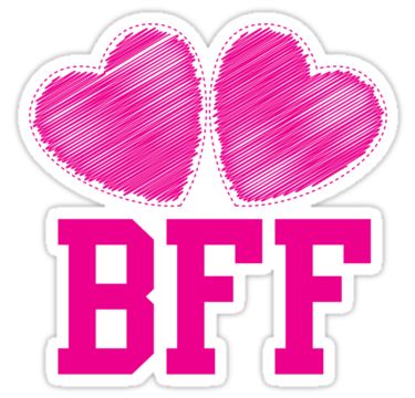 BFF | She Offered Them Christ Forever Sticker, Love Hearts, Pink Hearts, Best Friends Forever, Friends Forever, Cute Pink, Cute Love, Free Printable, Coloring Pages