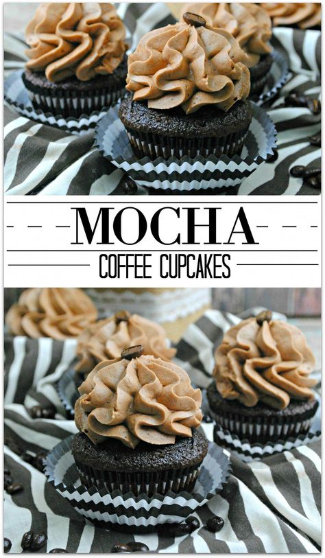 Coffee Together, Coffee Cupcakes, Mocha Coffee, Coffee Dessert, Dessert Cupcakes, Savoury Cake, Food Cakes, Coffee Flavor, Chocolate Cupcakes