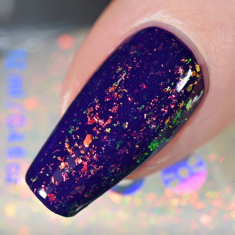 Fire Embers, Sheer Polish, Makeup Beauty Room, Holo Taco, Holographic Nail Polish, Super Nails, Cyan Blue, Gel Nail Designs, Fire Nails