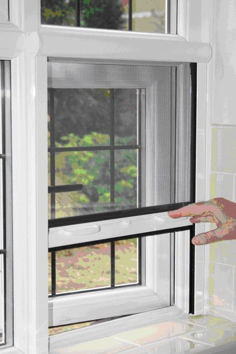 retractable Fly Screens Window Fly Screens, Insect Screen Door, Insect Screen Window, Diy Window Screen, Fly Screen Doors, Double Patio Doors, Commercial Kitchen Design, Window Mesh, Mosquito Screen