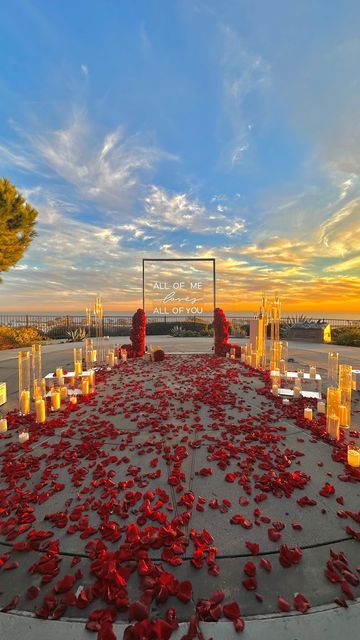 Luxurious Engagement Party, Luxury Marriage Proposal, Best Proposal Ideas Creative, Extravagant Proposal, Proposal Ideas Indoor, Proposal Decorations Outdoor, Wedding Affirmations, Greece Proposal, Red Proposal