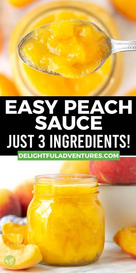 Homemade Peach Sauce, Peach Sauce For Waffles, Peach Sauce For Cheesecake, Peach Sauce For Cake, How To Can Peaches In Light Syrup, Peach Sauce Canning, Peach Sauce For Pancakes, Peach Sauce For Ice Cream, Canning Peaches In Heavy Syrup