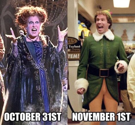 Holiday Meme, Christmas Memes, November 1st, 10 Funniest, Memes Of The Day, Buddy The Elf, Holiday Humor, November 1, New Year Celebration