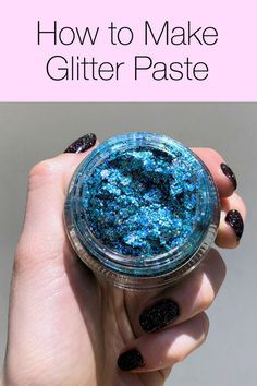 Diy Hair Glitter, Recipe Crafts, Glitter Hair Gel, Glitter Face Paint, Homemade Glitter, Fancy Candles, How To Make Glitter, Face Glitter, Colored Sugar