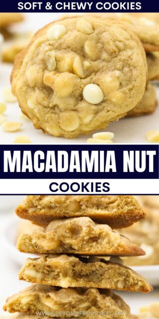 Macadamia Nut Cookies Recipe, Lemon White Chocolate, White Chocolate Macadamia Cookies, Chocolate Macadamia Nut Cookies, White Chocolate Macadamia Nut Cookies, White Chocolate Macadamia Nut, Macadamia Cookies, Macadamia Nut Cookies, Nut Cookies