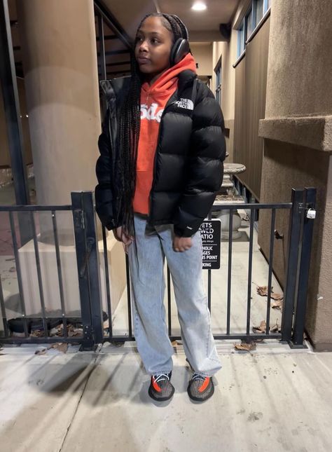 Instagram Baddie Outfit, Puffer Outfit, Puffer Jacket Outfit, Best Winter Outfits, Fly Outfit, Cute Lazy Day Outfits, Chill Outfits, Cute Swag Outfits