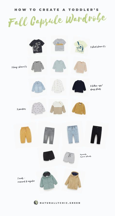 A capsule wardrobe is the perfect solution for busy moms and dads who want to cut out all the kids clothing clutter, reduce unnecessary spending, and become more minimal and low-waste. Also, it just makes your life EASIER. Learn how to do it and get ready for fall! Clothing Clutter, Minimalist Baby Clothes, Create A Capsule Wardrobe, Fall Winter Capsule Wardrobe, Capsule Wardrobe Checklist, Toddler Girl Fall, Minimalist Kids, Boys Fall Outfits, Boy Sewing