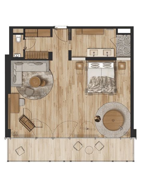 Hotel Suite Design, Suite Room Hotel, Hotel Room Plan, Hotel Room Design Plan, Nature Resort, Granny House, Wooden Bathtub, Hotel Floor Plan, Lodge Hotel