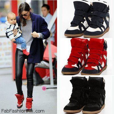 Isabel Marant sneakers Ankle Wedge Boots, Isabel Marant Sneakers, Isabel Marant Shoes, Platform Wedges Shoes, Wedge Ankle Boots, Women Boots, Casual Sport Shoes, Wedge Sneakers, Miranda Kerr